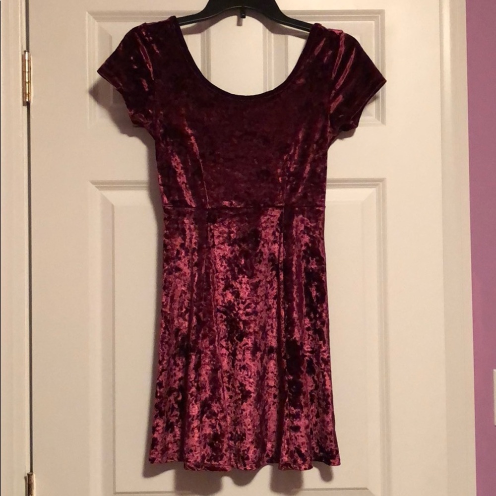 Velvet a line dress.